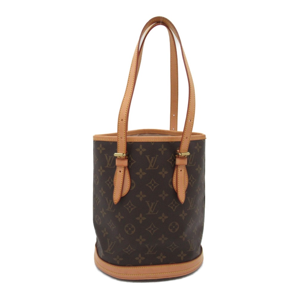 Louis Vuitton Bag Bucket Brown Tote Monogram PM - Picture 2 of 10